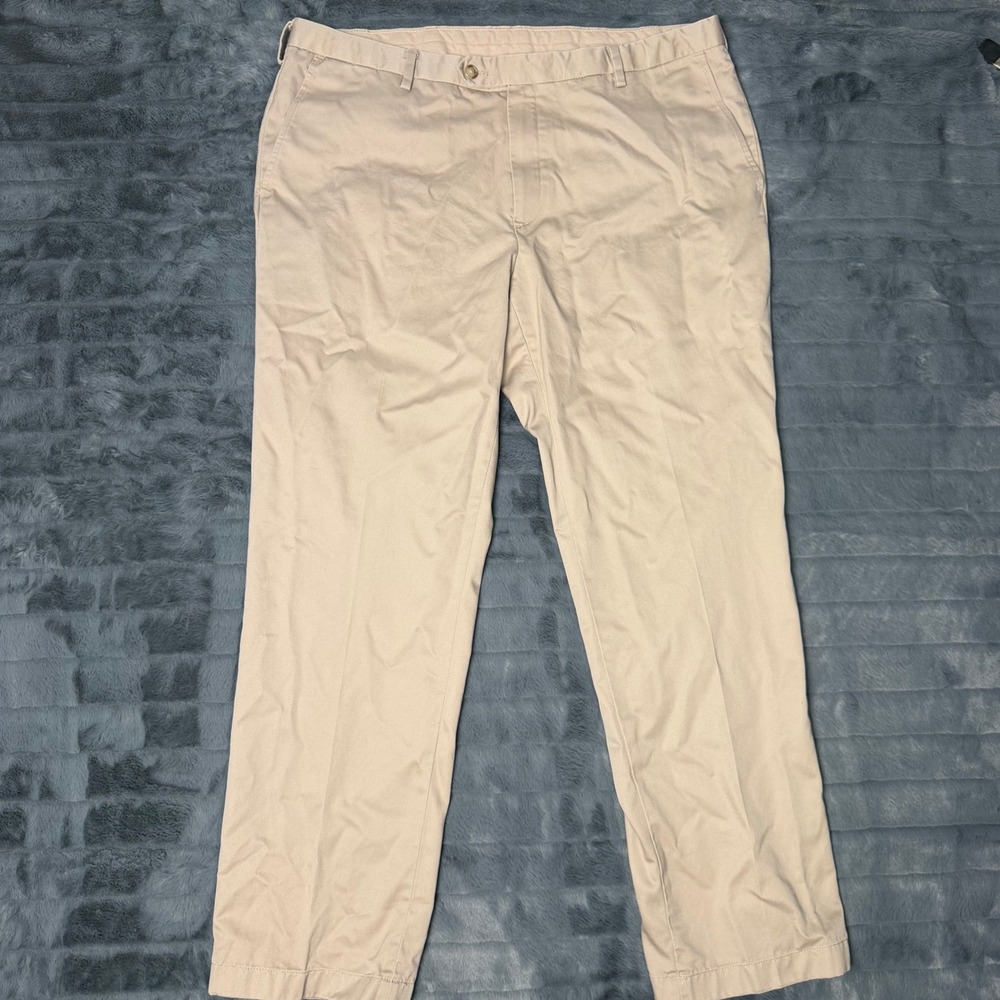 Jos. A. Bank Traveler Chino Pants Mens 38x30 Tan Khaki Tailored Fit Cotton 4492